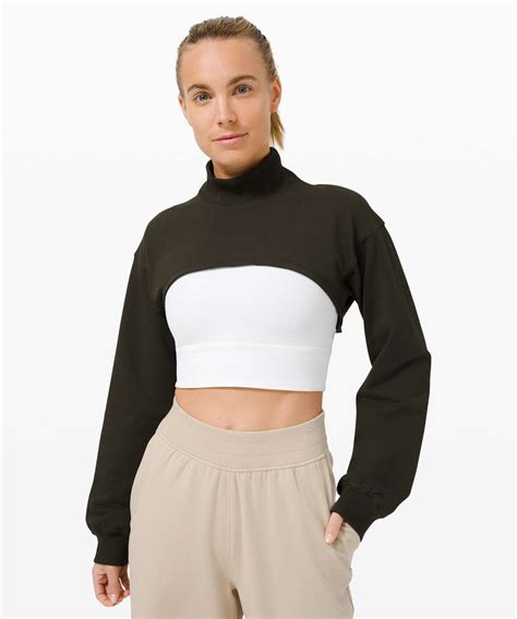 lululemon cropped turtleneck.